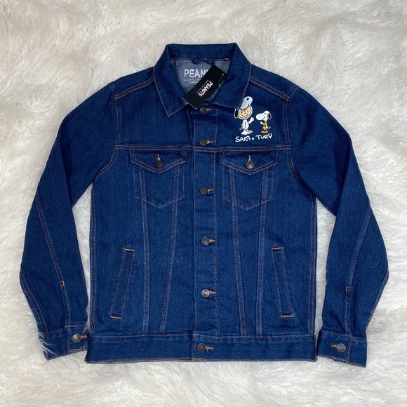 Peanuts Jackets & Coats Peanuts Snoopy X Sam And Tury Jean Jacket